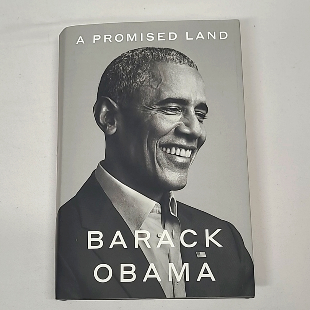 Obama's Shoulder Bag & Book A Promise Land & Book Mark.